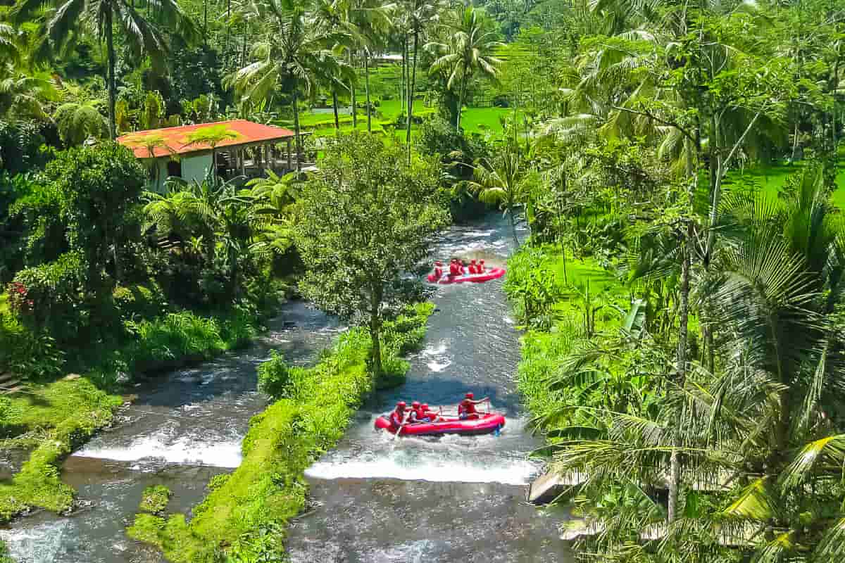 White water rafting on Ayung River Bali