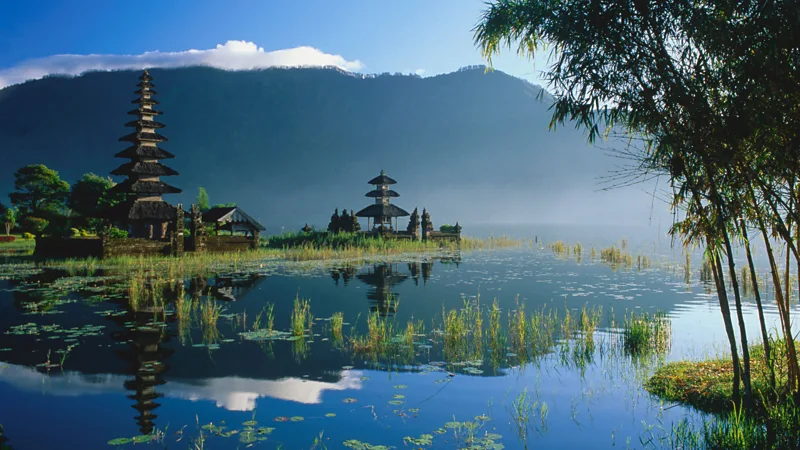 Bali New Year holiday destinations in Indonesia 2025 with fireworks on the beach