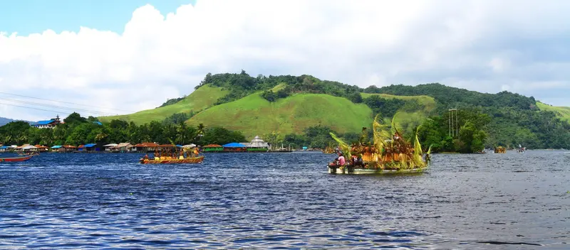 Canoeing on Lake Sentani Papua